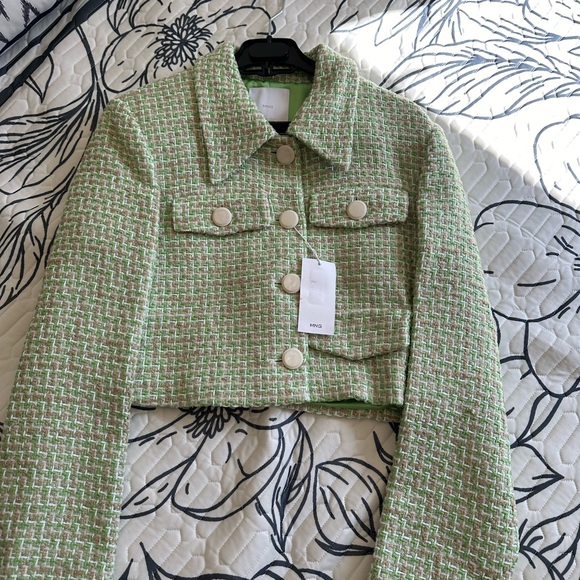 Tweed jacket with pockets. New. Retail $160 - Picture 2 of 8